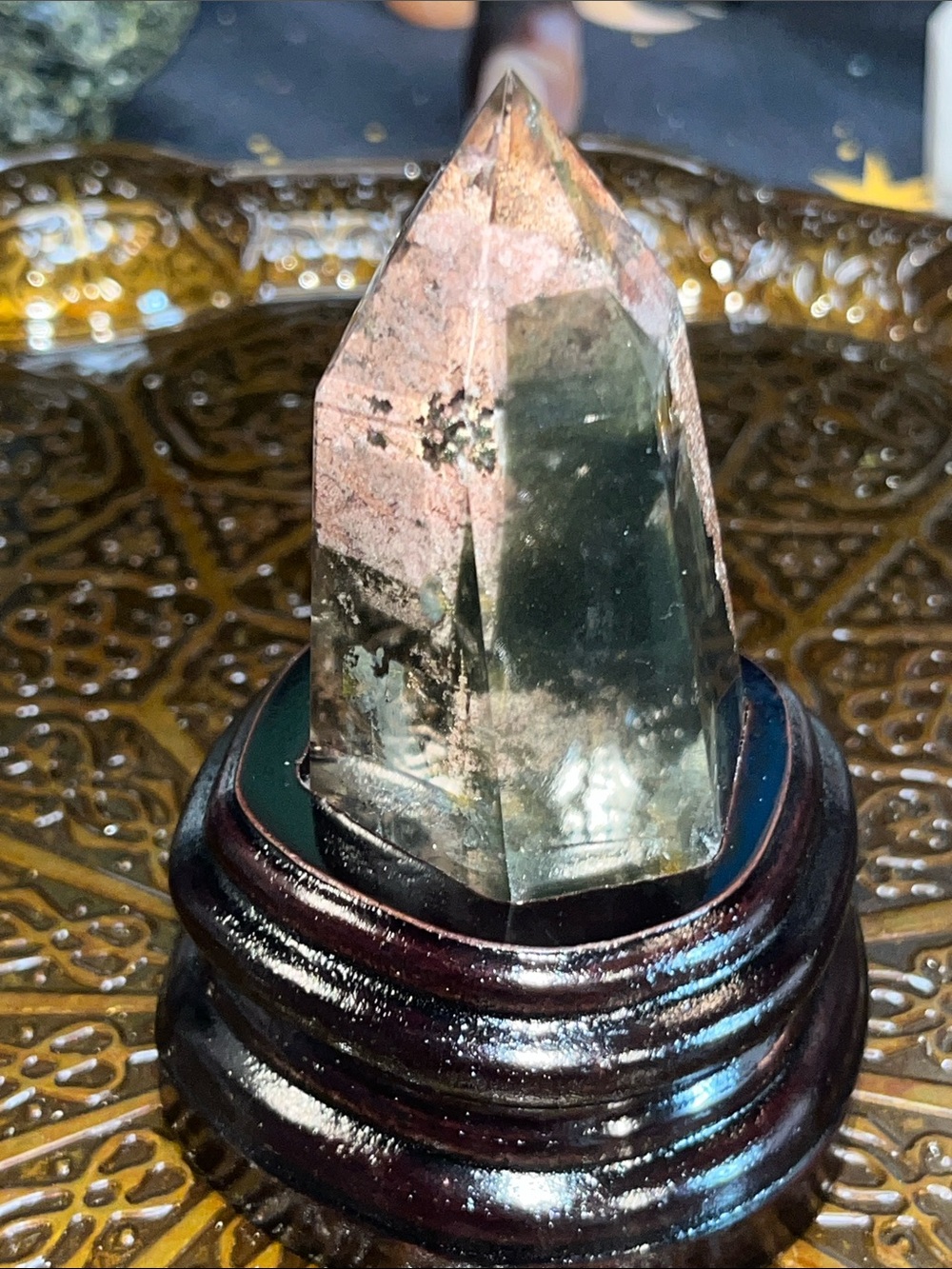 Garden quartz tower in stand - Picture 3 of 5